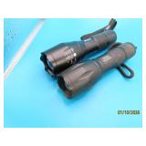 (2) Tactical LED 5' Zoom Flashlights mult *work*
