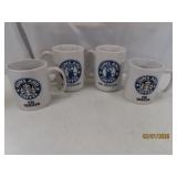 (4) vtg GUNS & COFFEE  Denver FBI Employee Mugs