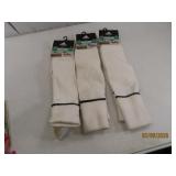 (3) New pair ADIDAS szLG Soccer Metro White Socks