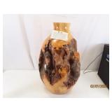 CO Crafted 18' HandTurned Burl Wood Vase $300 CC