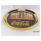 vtg (1981) COCA COLA Oval Classic Tray EXC 2of2