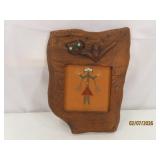 Navajo MARTA HOWE OwlFrame Sandpainting YEI