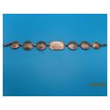 c1920s Silver Coin PHILLIPENS 6.75' Bracelet