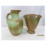 (2) FRANKOMA 7' Pottery Vases