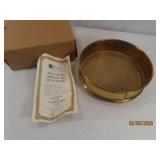 8' Brass Test Sieve Strainer w/ Certificate