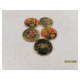 (5) c2005 Challenge Coins US Embassy Tbilishi GA