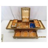 vintage 14' Jewelry Box + Costume Contents