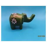 Solid Green Stone 3.5' ELEPHANT handpainted
