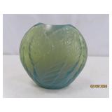 LALIQUE Green Opalescent 4.5' FernLeaf At Glass EC