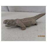 Solid Stone Carved 8' Gator~Croc FullBody Figure