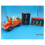 (3) Day of The Dead Carved 3.5'ish Figures Wooden