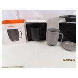 (2) EMBER MUG Electric Heated Coffee Mugs *1 cord*