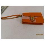 New Orange FOSSIL brand 6' Wrist Carry Handbag