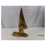 Solid Brass Nautical Windsurfer 9' Figurine