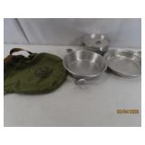 vintage PALCO Alum Camping~Hiking Mess Kit EXC
