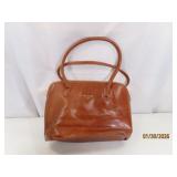 vintage PRADA 14' Brown Leather Handbag Purse