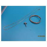 3pcs Gold Filled GF Jewelry Cross/Necklace/Baby 6g