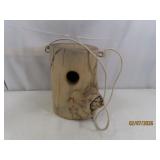 Carved Log 10' Birdhouse