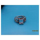 Sterling sz6 Marquis CZstone Beautiful Ring EXC