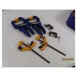 (6) New asst Tool Clamps IRWIN DeWalt 1'China
