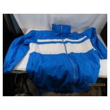 NIKE MensLG BlueWhite vtg Windbreaker Jacket