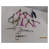 Lot asst Jewelry Making Pliers & Hand Tools