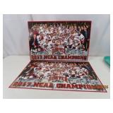 (2) 11x14 Denver Hockey 2017 Champs Autographed