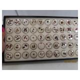 (50) vials Red Topaz like Gemstones