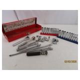 LOT 1/4' Drive Sockets & 4+Drivers NICE