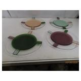 (4) ArtisanMade Art Glass 10' Plates gallery