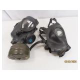 (1+parts) MilitaryType Gas~Safety Rubber Face Mask