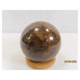 Polished Stromatolite Sphere Mineral Rock Ball std