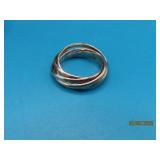 Sterling Silver 5strand sz5 Ring 4g