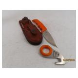 2pc BAI Hunting/Survival Knife Set orange + Sheath