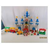 1987 PLAYMATES Magic Kingdom Disney Castle Toy SET