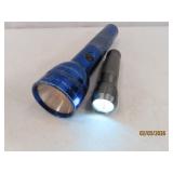 (2) Flashlights 5' LED Tactical + 10' Blue MAG