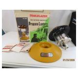 unused vtg Propane Camp Lantern TRAILBLAZER Yellow