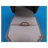 14kt Gold sz1 Tiny Toe~Pinky~Baby Ring 0.74g