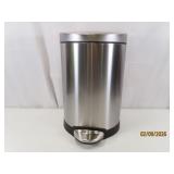SIMPLE HUMAN stainless 12' FootPush Trash Can
