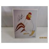 Autographed Foghorn Leghorn Cartoon 8x10 GORSHIN