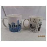 (2) Minneapolis & Vegas STARBUCKS Barista MUG Ser