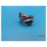 Sterling Lily Flower sz5 Ring 4.5g