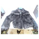 WILSON'S womensMD Black FurLike Coat EXC