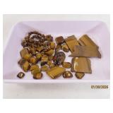 40+pcs TIGER EYE Rocks Gemstone Material