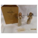 (2) WILLOWTREE Figurines 'Friendship & Angel Fredm