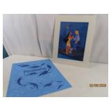 mint 8x11 POCAHONTAS Disney 1995 LIthograph Art
