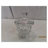 BACCARAT Glass 4' Crystal SugarType Lidded Dish