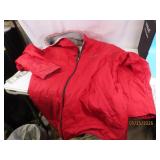 vtg NIKE MensXL Reversible MedWt Hooded ZipUp Coat