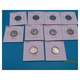 (10) 1917~1944 asst Mercury US Silver Dimes
