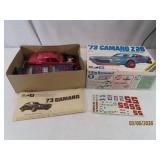 c70s CAMARO Z28 Model Kit MPC 1973 + extras boxed